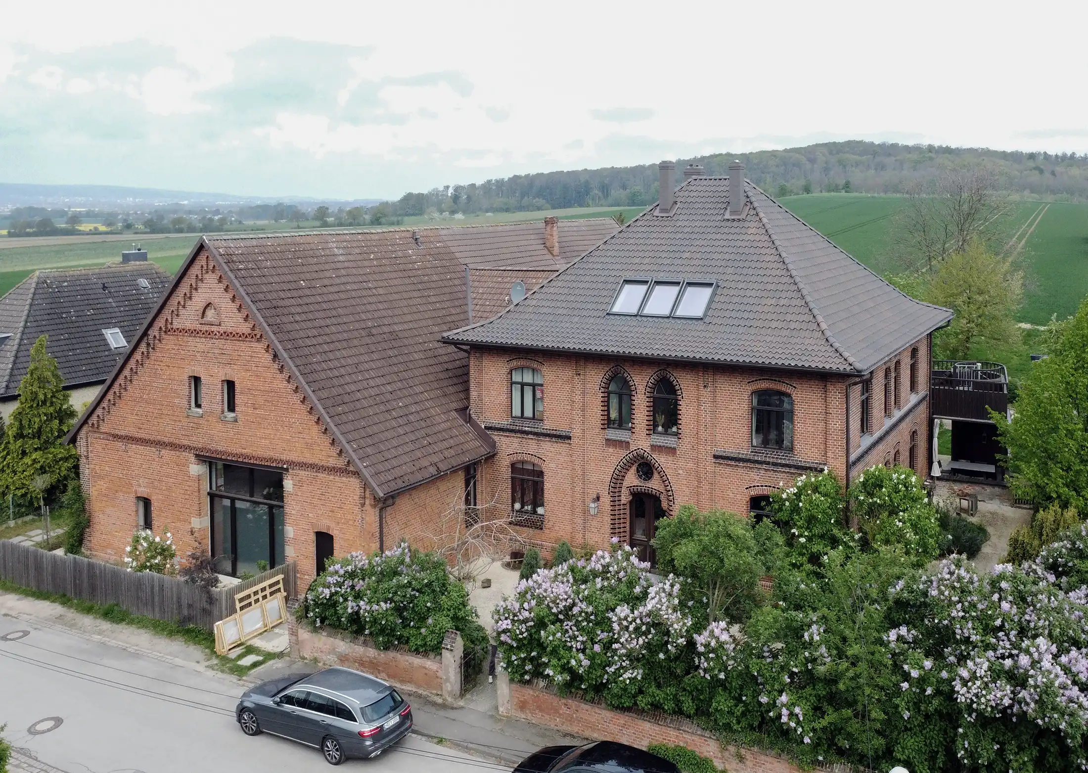 Vogelperspektive des Bauernhaus